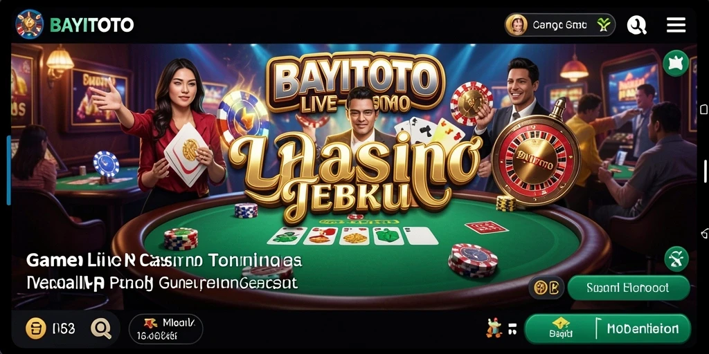 Tampilan seru dari gameplay Live Casino di BAYITOTO.