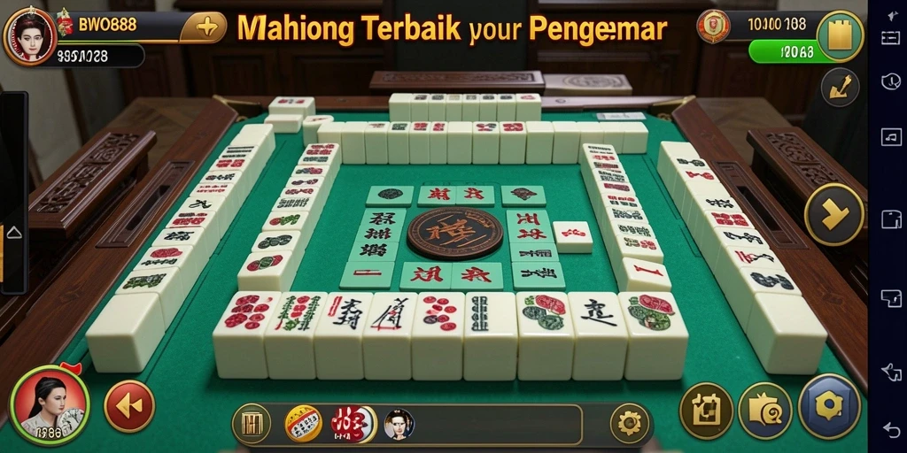 Screenshot utama BWO888 menampilkan gameplay Mahjong yang menarik.