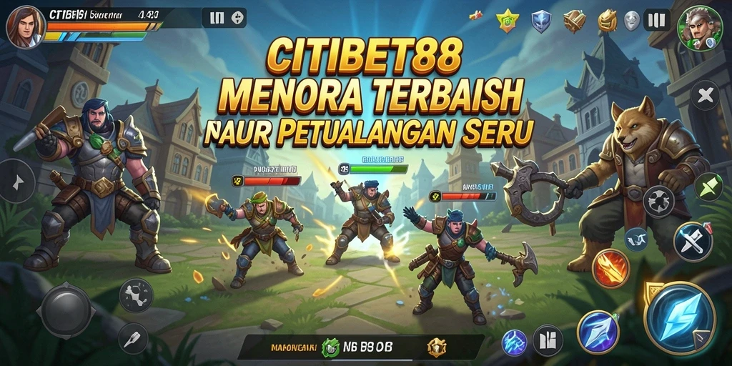 Screenshot gameplay CITIBET88 menampilkan strategi pertahanan menara yang mendebarkan.