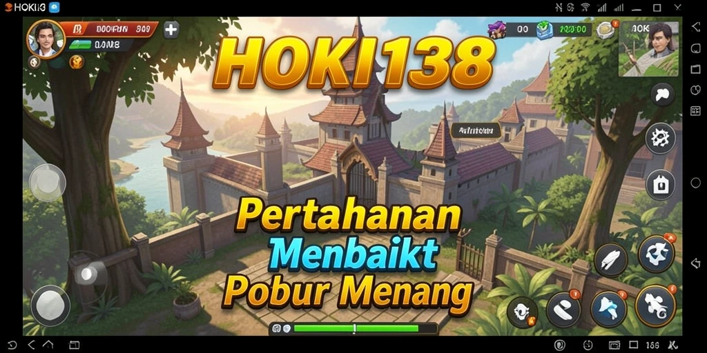 Screenshot HOKI138 menunjukkan gameplay menara pertahanan yang seru.
