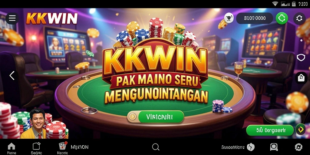 Screenshot KKWIN menampilkan gameplay kasino yang mendebarkan.