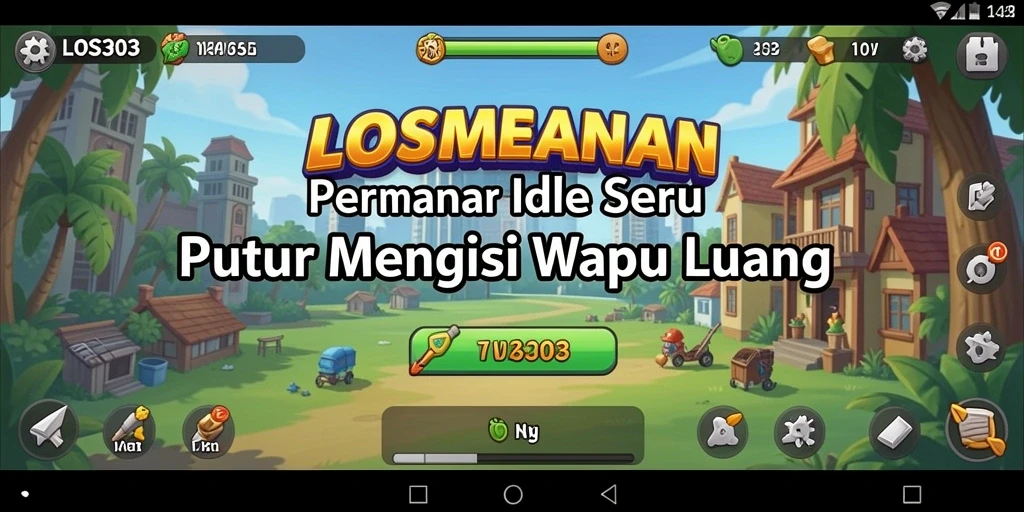 Screenshot gameplay Idle menunjukkan manajemen sumber daya yang efektif.