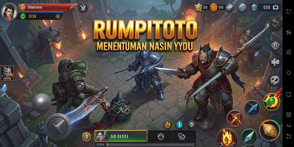 Tampilan gameplay dinamis RUMPITOTO dengan strategi yang mendebarkan.