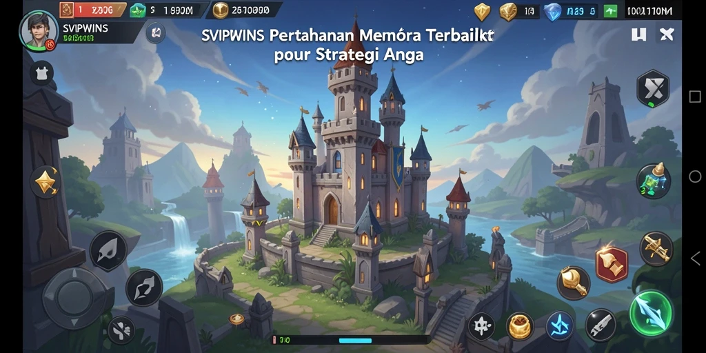 Tangkapan layar dari gameplay <strong>SVIPWINS</strong> yang menunjukkan strategi menara bertahan.